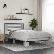 Bedframe 80x200 cm grijs Sonoma bewerkt hout