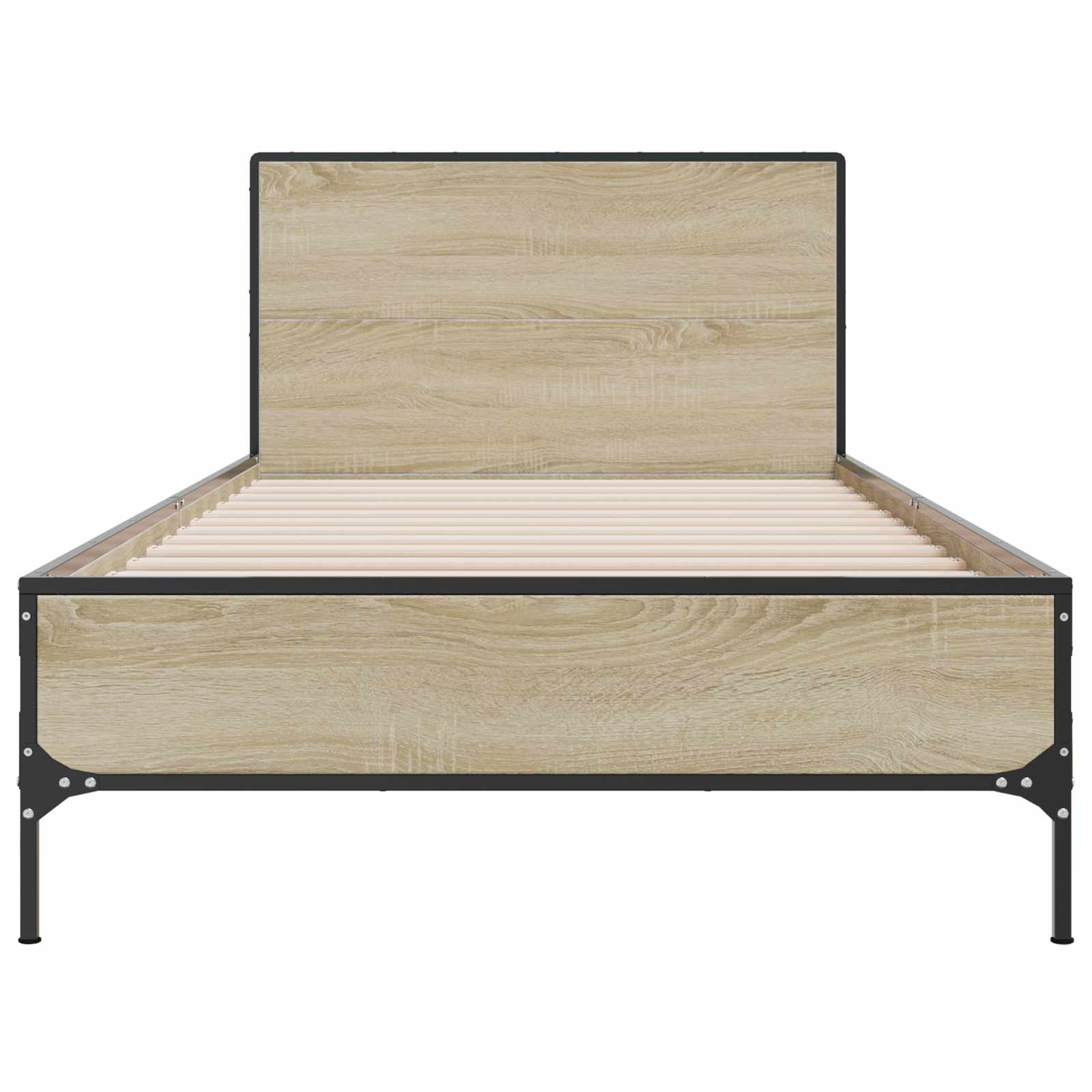Bedframe met Hoofdeinde Sonoma Eiken 80 x 200 cm Bewerkt hout