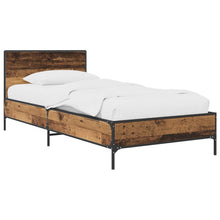 Bedframe met Hoofdeinde Oud hout 80 x 200 cm Bewerkt hout