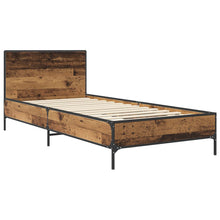 Bedframe met Hoofdeinde Oud hout 80 x 200 cm Bewerkt hout