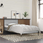 Bed Frame with Headboard Grey Sonoma 80 x 200 cm Engineered Wood