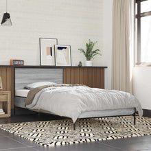 Bedframe met Hoofdeinde Grijs Sonoma 80 x 200 cm Bewerkt hout