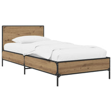 Bedframe met Hoofdeinde Artisanaal eiken 80 x 200 cm
