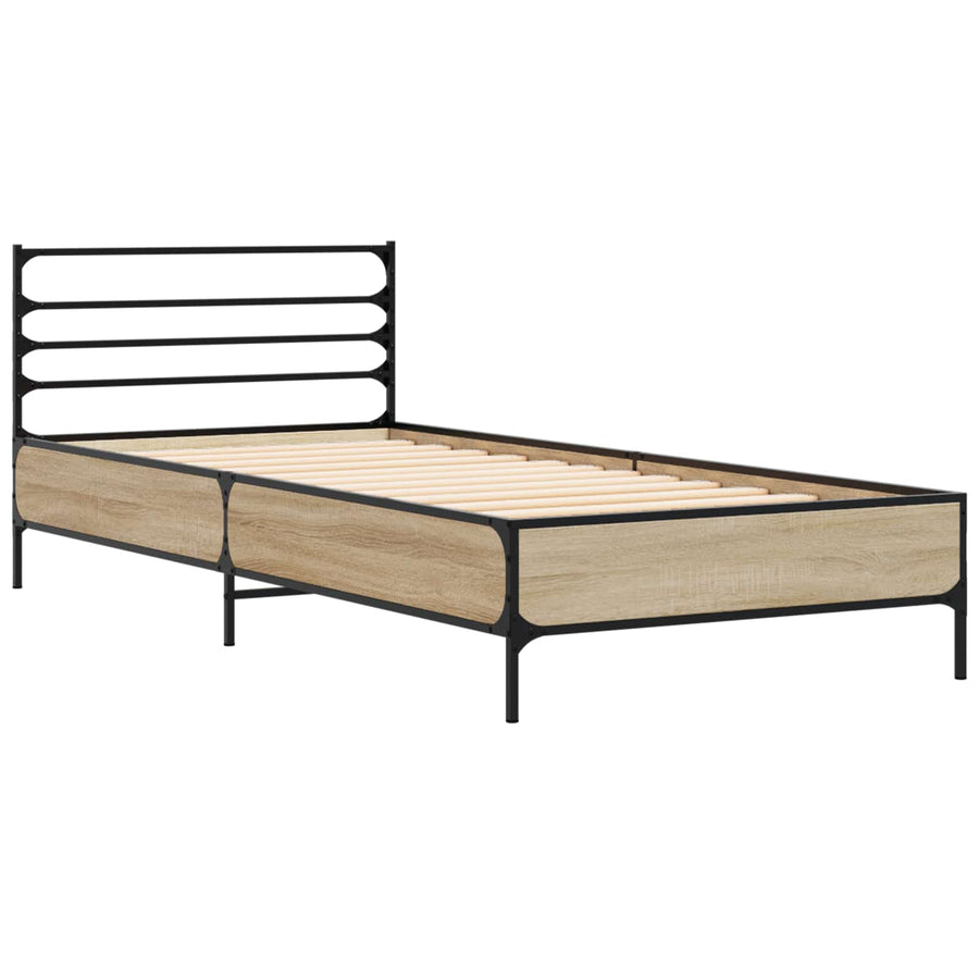 Bedframe Sonoma Eiken 80 x 200 cm Bewerkt hout