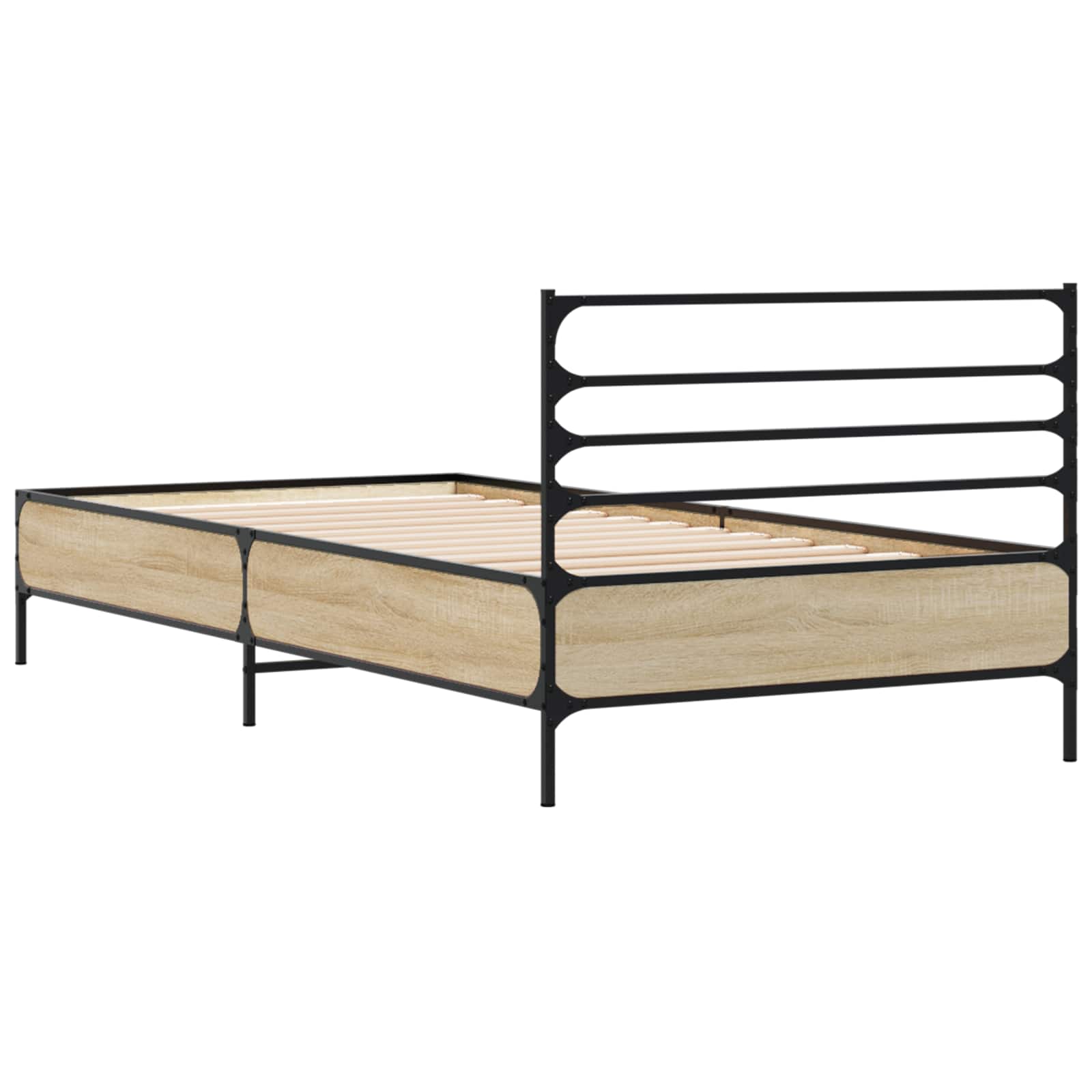 Bedframe Sonoma Eiken 80 x 200 cm Bewerkt hout