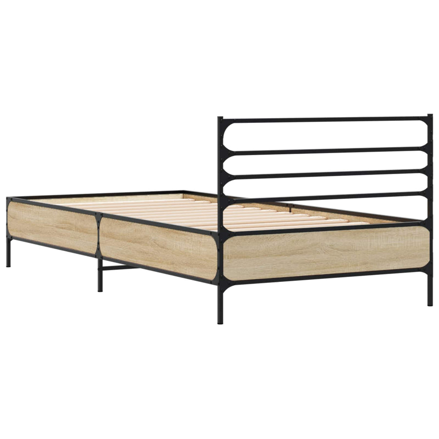 Bedframe Sonoma Eiken 80 x 200 cm Bewerkt hout