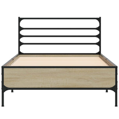 Bedframe Sonoma Eiken 80 x 200 cm Bewerkt hout