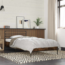 Bedframe Gerookt eiken 80 x 200 cm Bewerkt hout