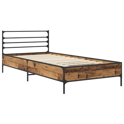 Bedframe Oud hout 80 x 200 cm Bewerkt hout