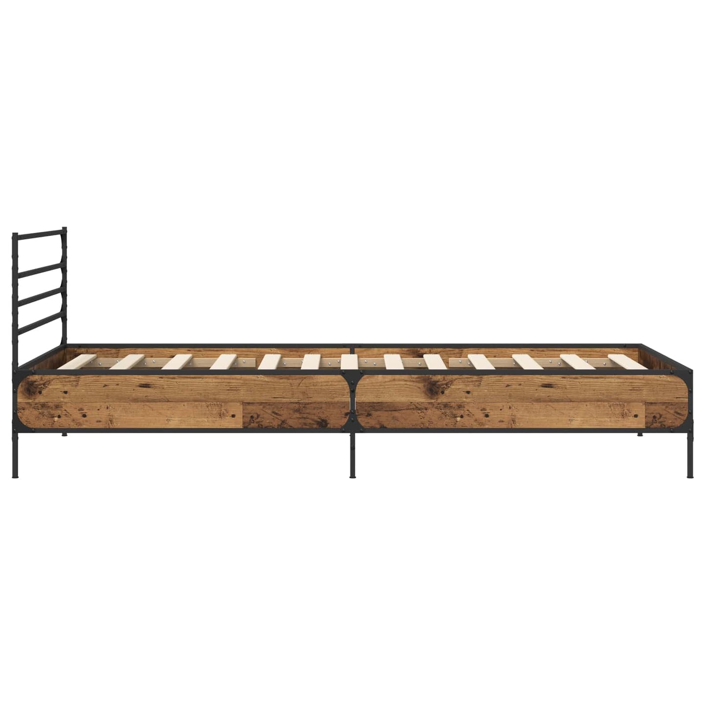 Bedframe Oud hout 80 x 200 cm Bewerkt hout