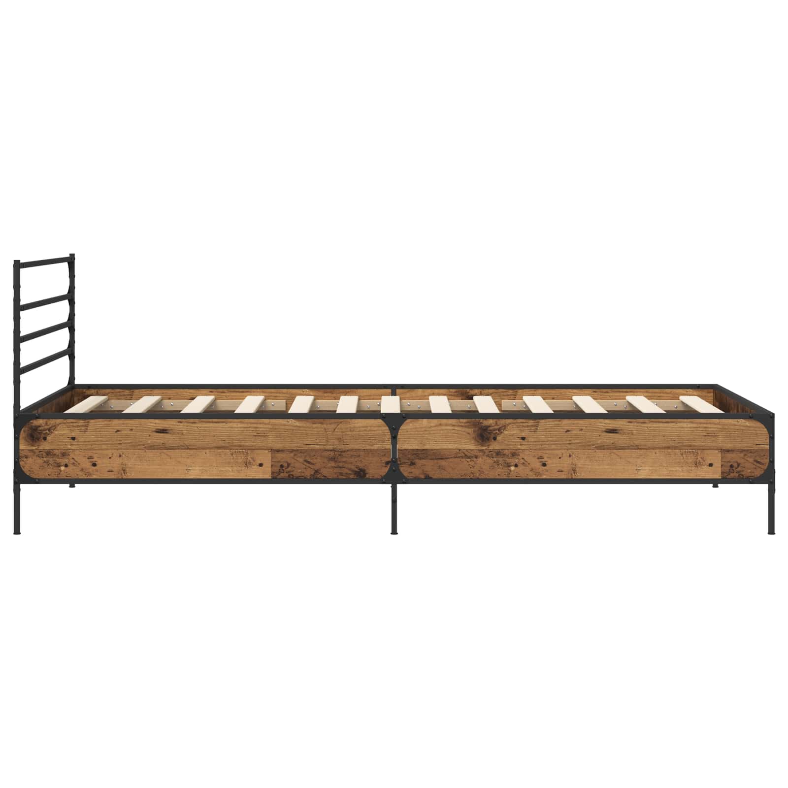 Bedframe Oud hout 80 x 200 cm Bewerkt hout