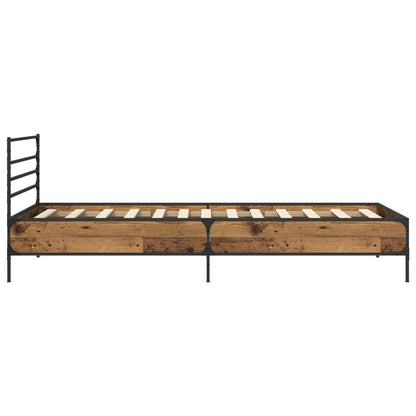 Bedframe Oud hout 80 x 200 cm Bewerkt hout