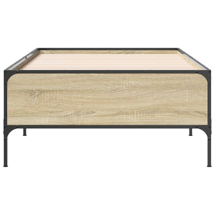Bedframe Sonoma Eiken 80 x 200 cm Bewerkt hout