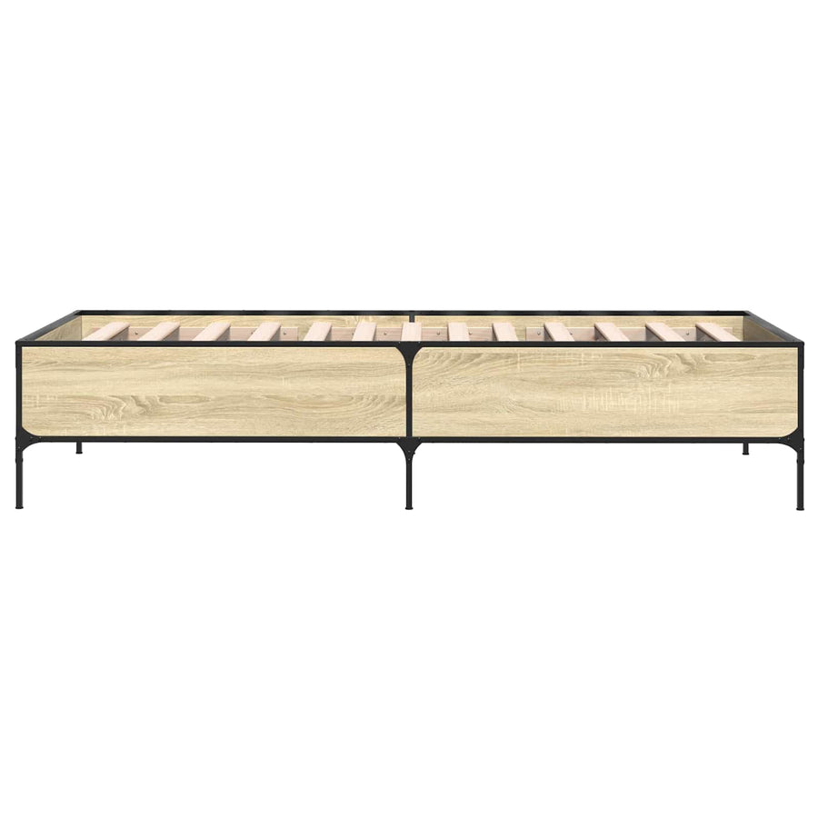 Bedframe Sonoma Eiken 80 x 200 cm Bewerkt hout