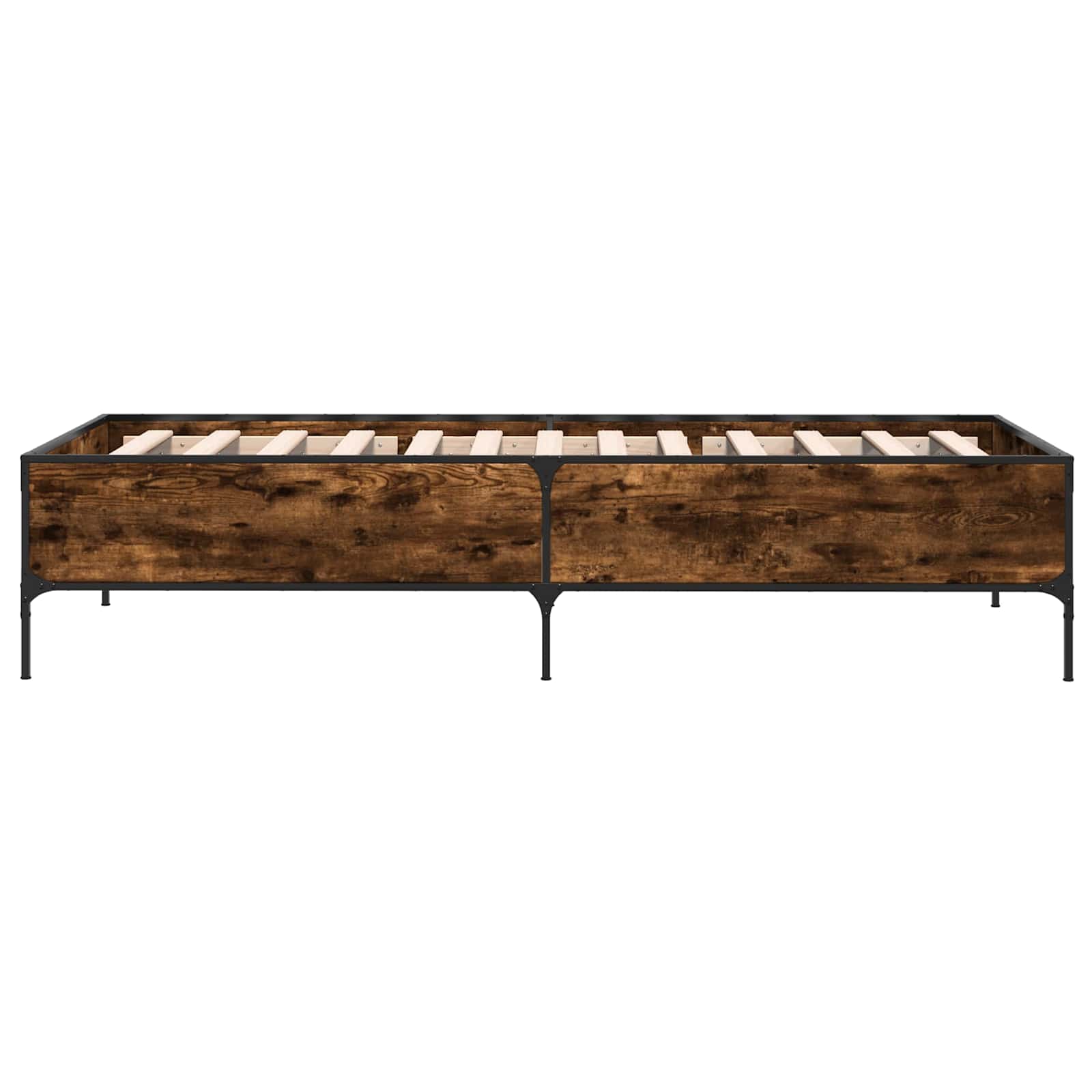 Bedframe Rook Eik 80 x 200 cm Bewerkt hout