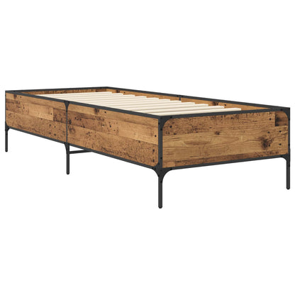 Bedframe Oud hout 80 x 200 cm Bewerkt hout