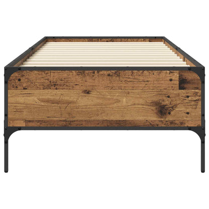 Bedframe Oud hout 80 x 200 cm Bewerkt hout