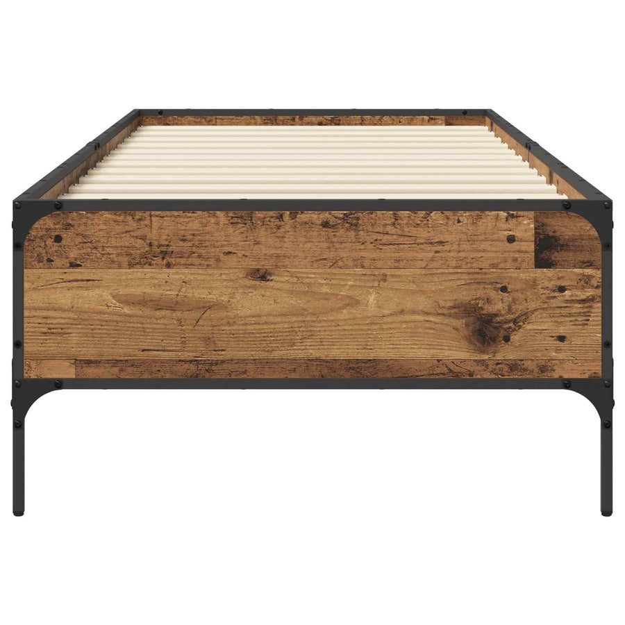 Bedframe Oud hout 80 x 200 cm Bewerkt hout