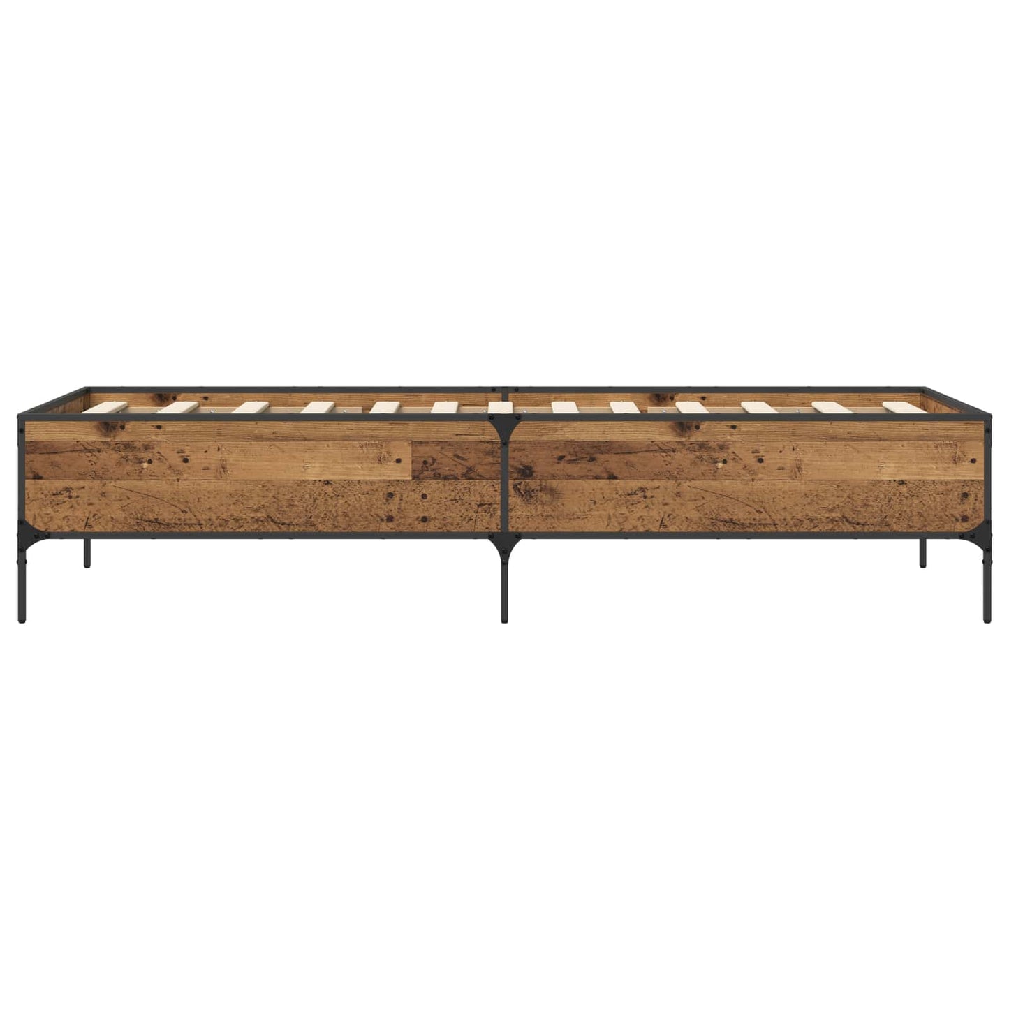 Bedframe Oud hout 80 x 200 cm Bewerkt hout