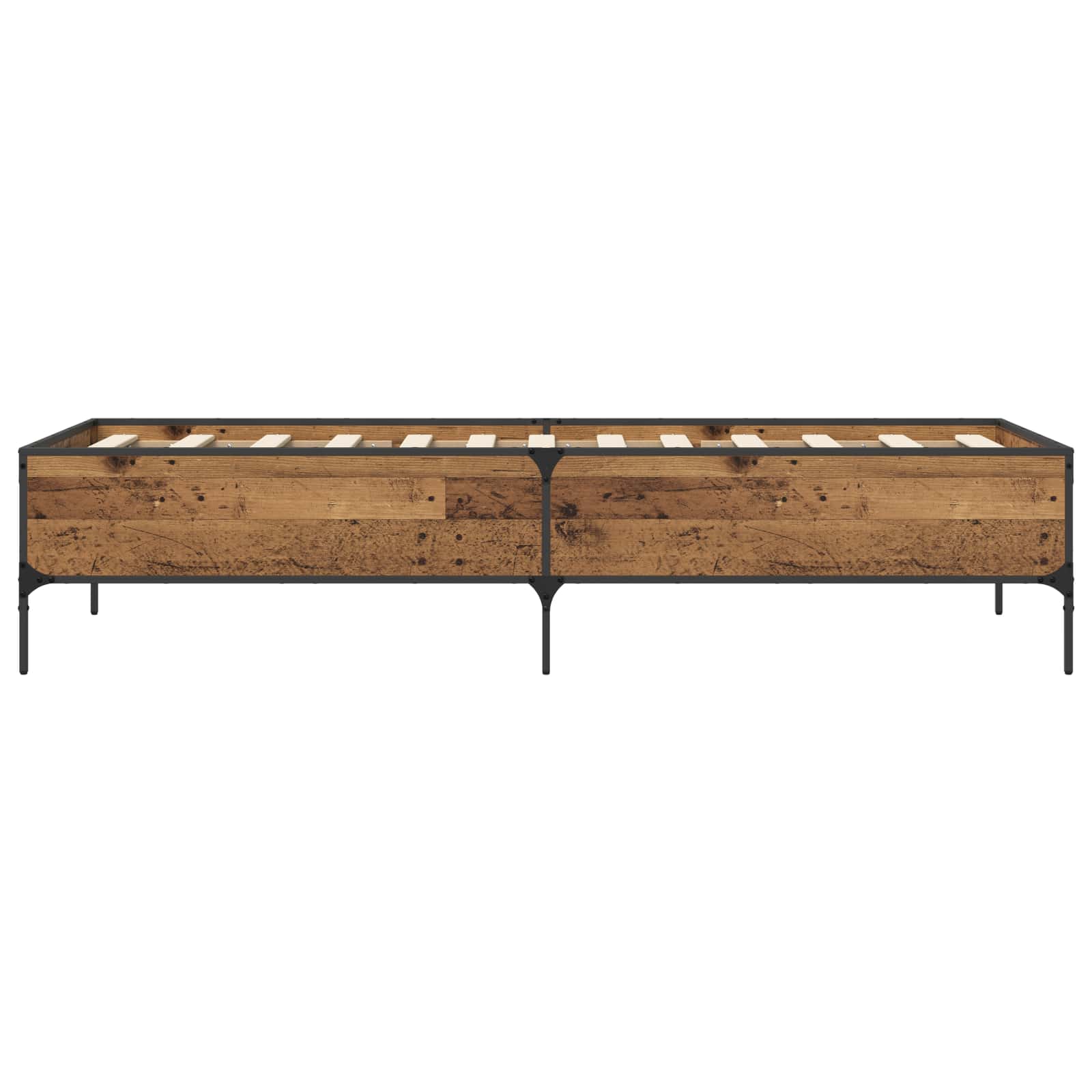 Bedframe Oud hout 80 x 200 cm Bewerkt hout