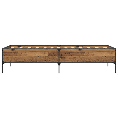 Bedframe Oud hout 80 x 200 cm Bewerkt hout