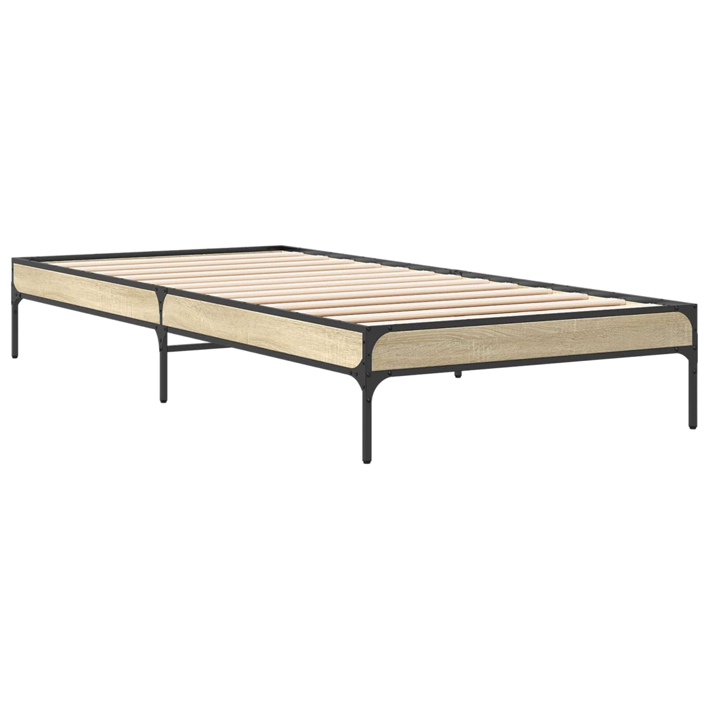 Bedframe Sonoma Eiken 80 x 200 cm Bewerkt hout