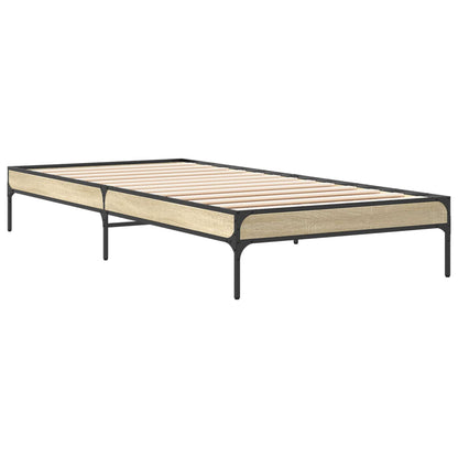 Bedframe Sonoma Eiken 80 x 200 cm Bewerkt hout