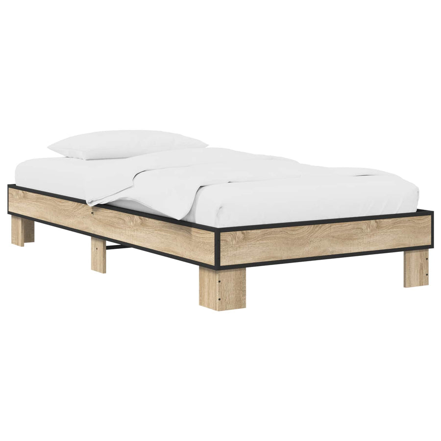 Bedframe Sonoma Eiken 80 x 200 cm Bewerkt hout