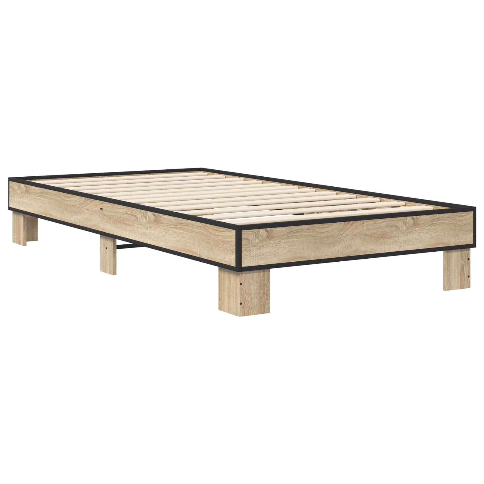 Bedframe Sonoma Eiken 80 x 200 cm Bewerkt hout