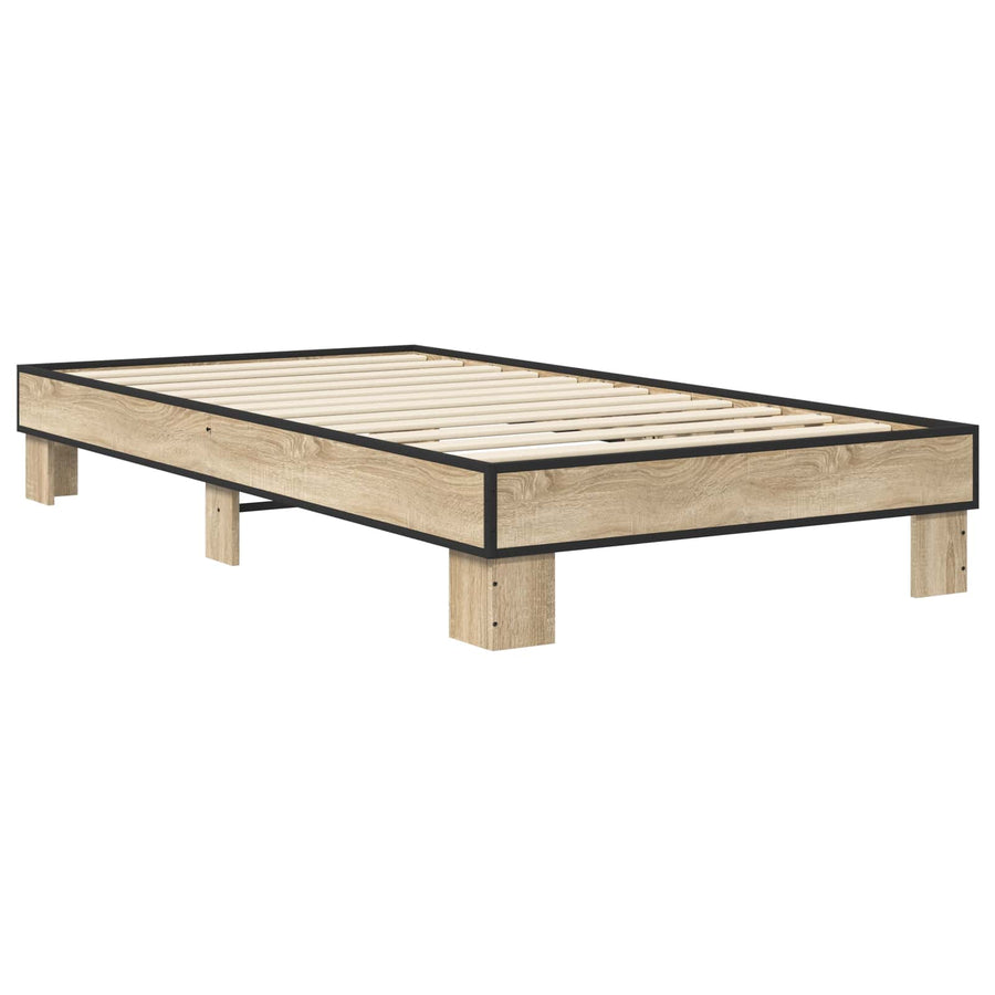 Bedframe Sonoma Eiken 80 x 200 cm Bewerkt hout