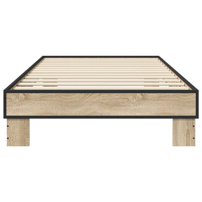 Bedframe Sonoma Eiken 80 x 200 cm Bewerkt hout