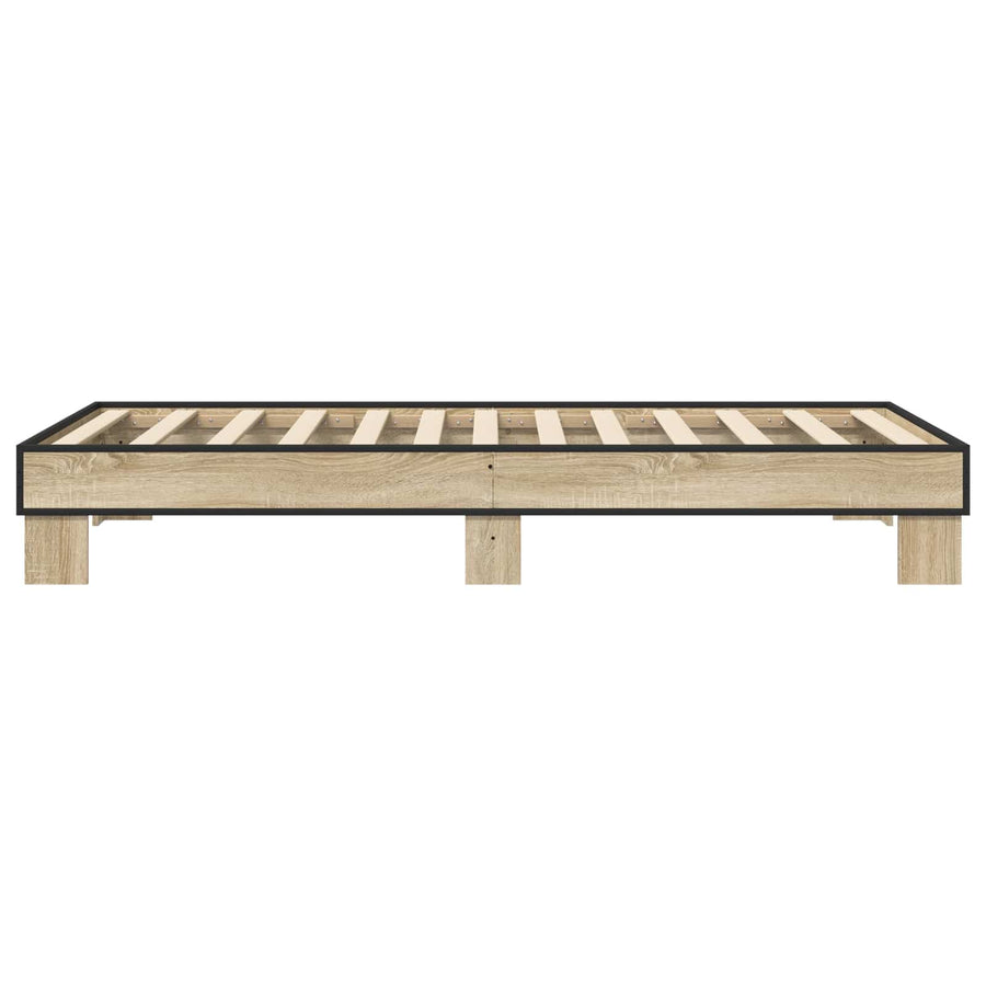 Bedframe Sonoma Eiken 80 x 200 cm Bewerkt hout