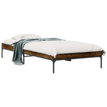 Bedframe Rook Eik 80 x 200 cm Bewerkt hout