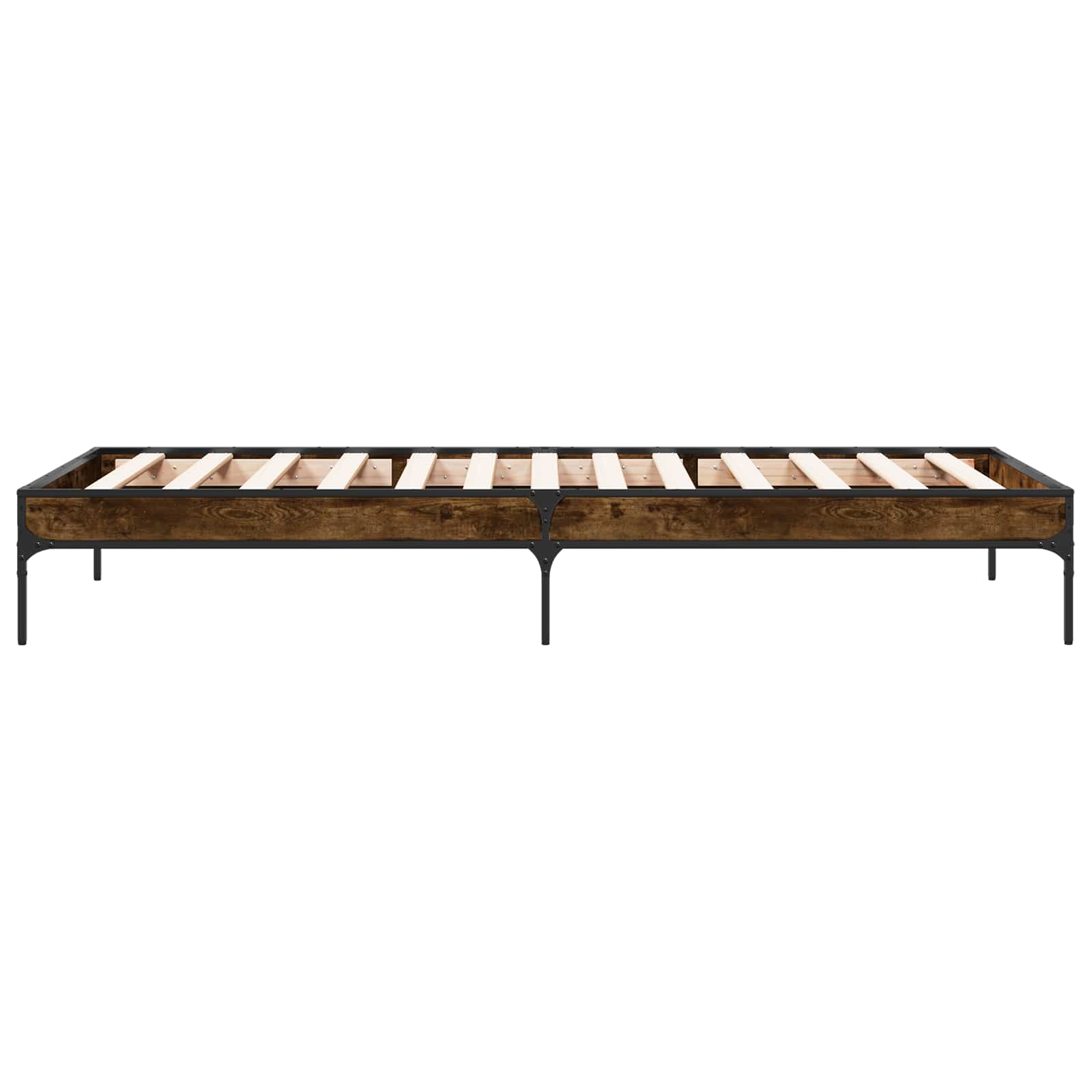 Bedframe Rook Eik 80 x 200 cm Bewerkt hout