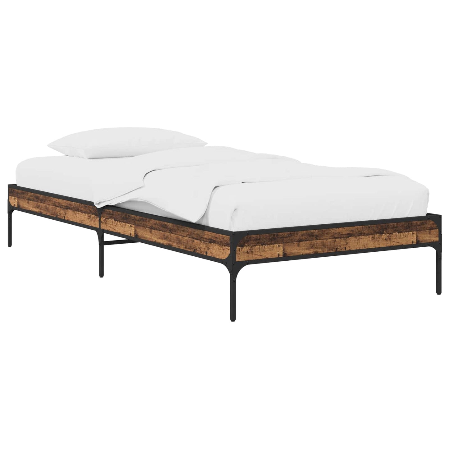 Bedframe Oud hout 80 x 200 cm Bewerkt hout