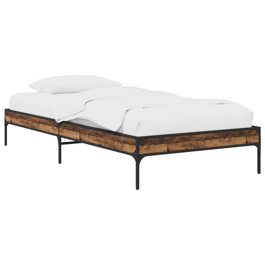 Bedframe Oud hout 80 x 200 cm Bewerkt hout