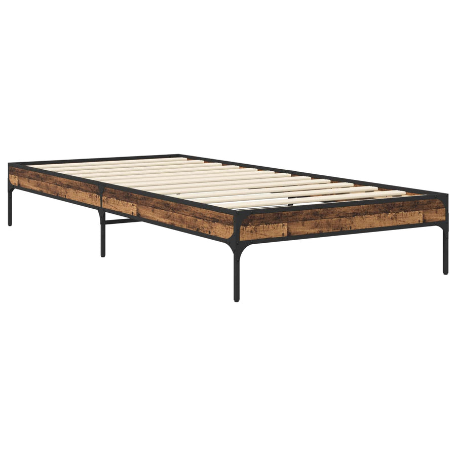 Bedframe Oud hout 80 x 200 cm Bewerkt hout