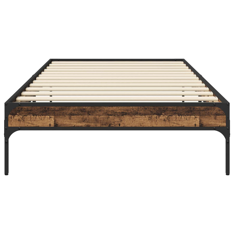Bedframe Oud hout 80 x 200 cm Bewerkt hout