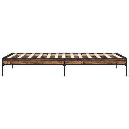 Bedframe Oud hout 80 x 200 cm Bewerkt hout