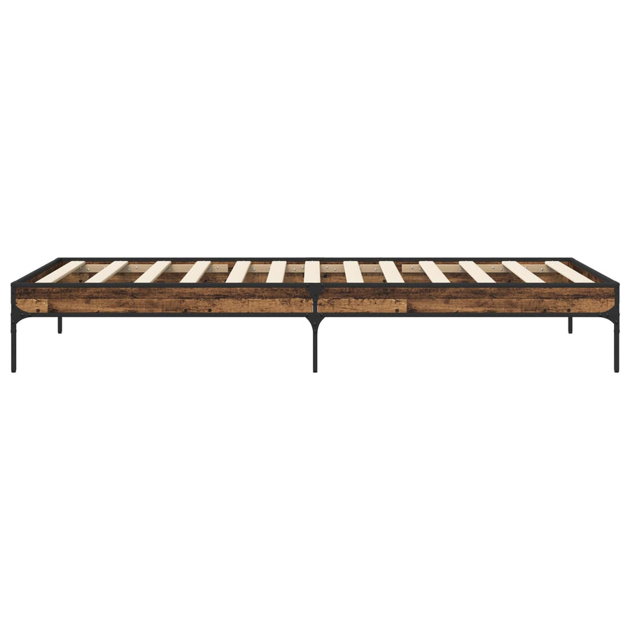 Bedframe Oud hout 80 x 200 cm Bewerkt hout