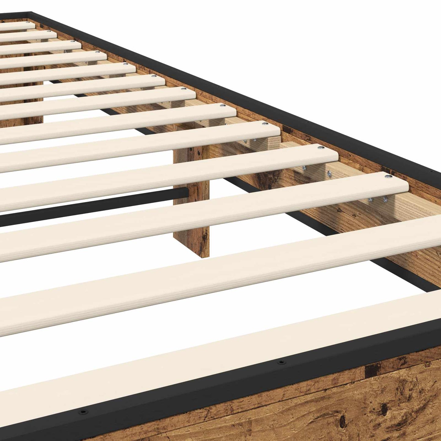 Bedframe Oud hout 80 x 200 cm Bewerkt hout