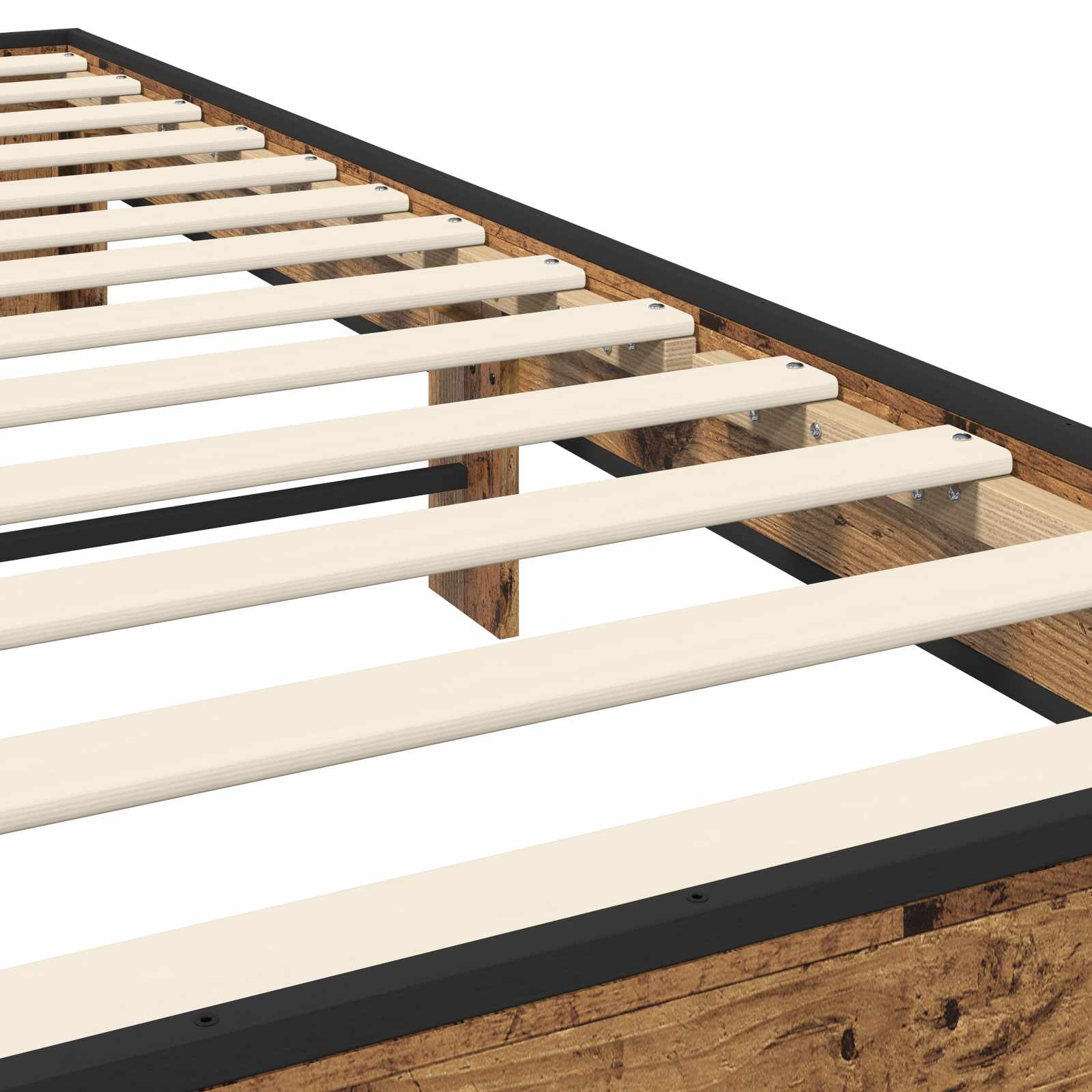 Bedframe Oud hout 80 x 200 cm Bewerkt hout