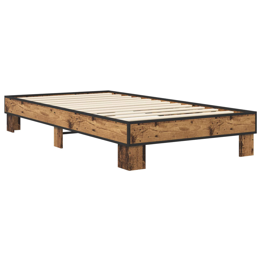 Bedframe Oud hout 80 x 200 cm Bewerkt hout