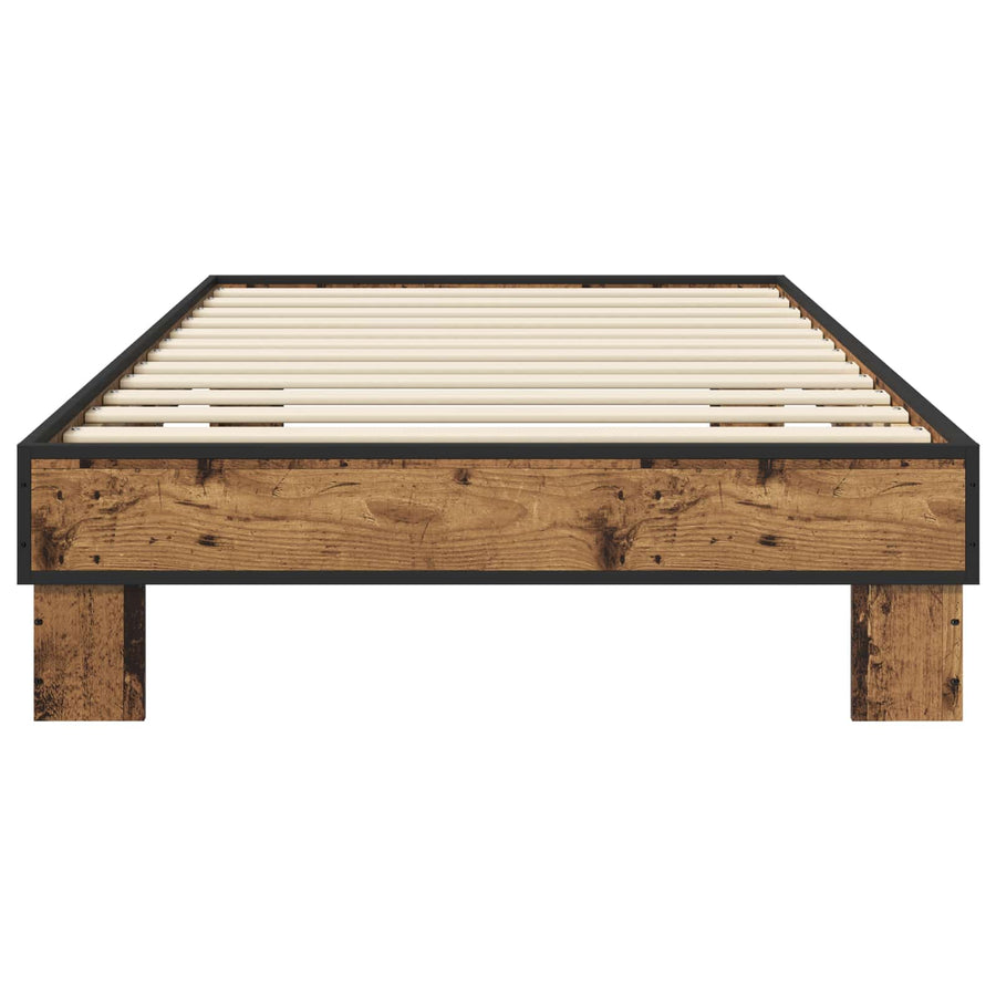 Bedframe Oud hout 80 x 200 cm Bewerkt hout
