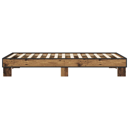 Bedframe Oud hout 80 x 200 cm Bewerkt hout