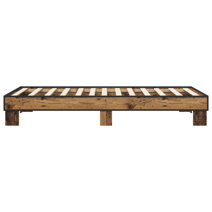 Bedframe Oud hout 80 x 200 cm Bewerkt hout