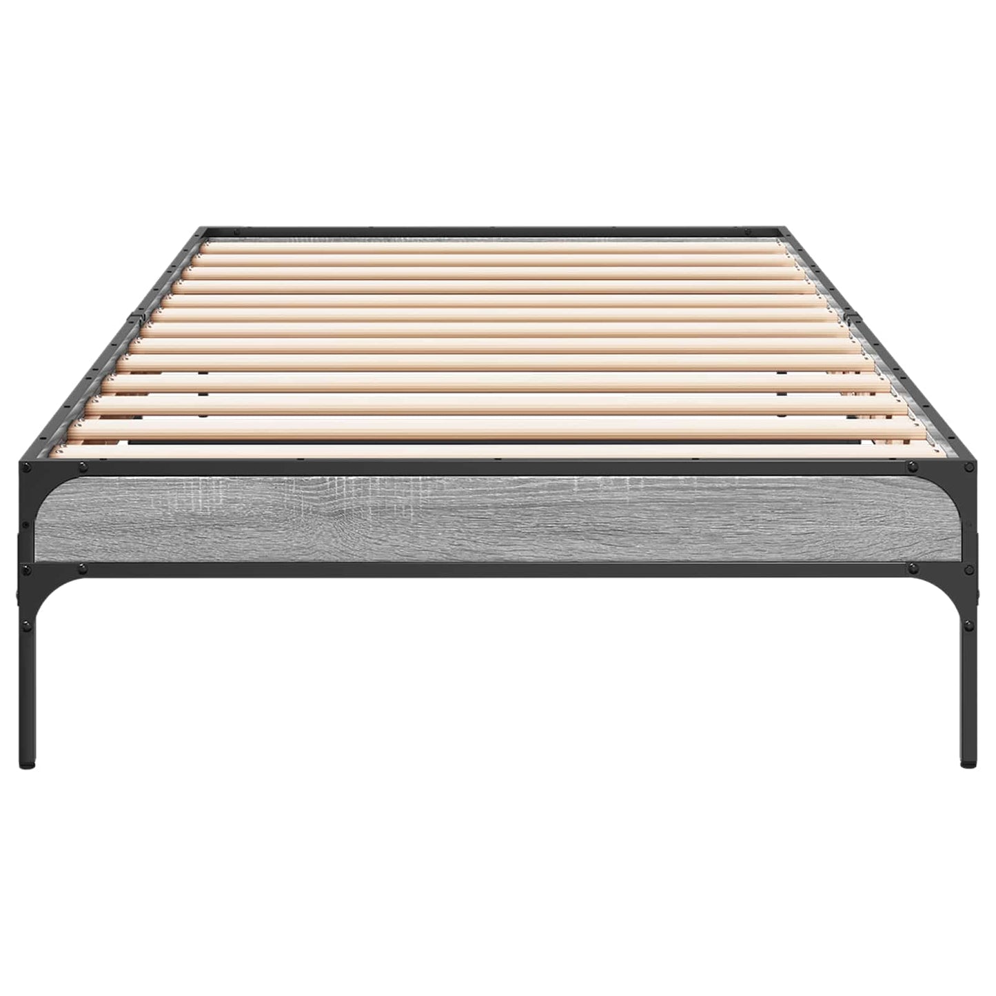 Bedframe Grijs Sonoma 80 x 200 cm Bewerkt hout