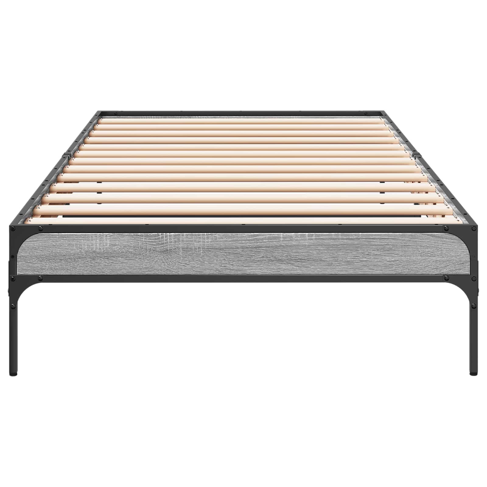 Bedframe Grijs Sonoma 80 x 200 cm Bewerkt hout
