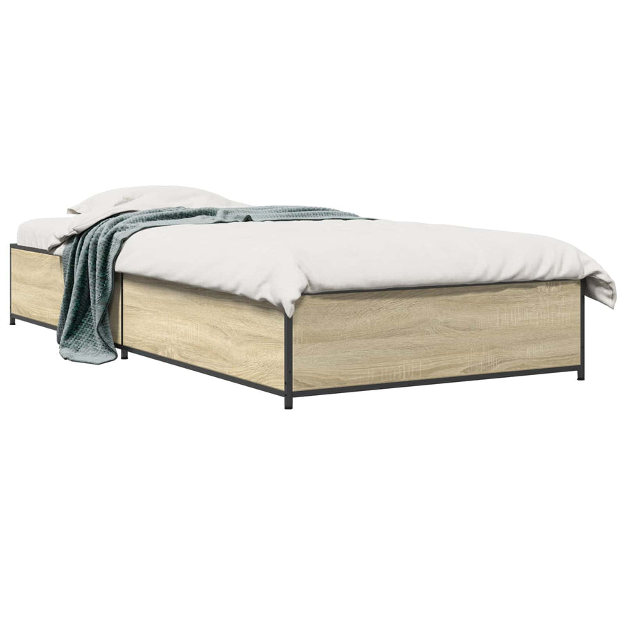 Bedframe Sonoma Eiken 80 x 200 cm Bewerkt hout
