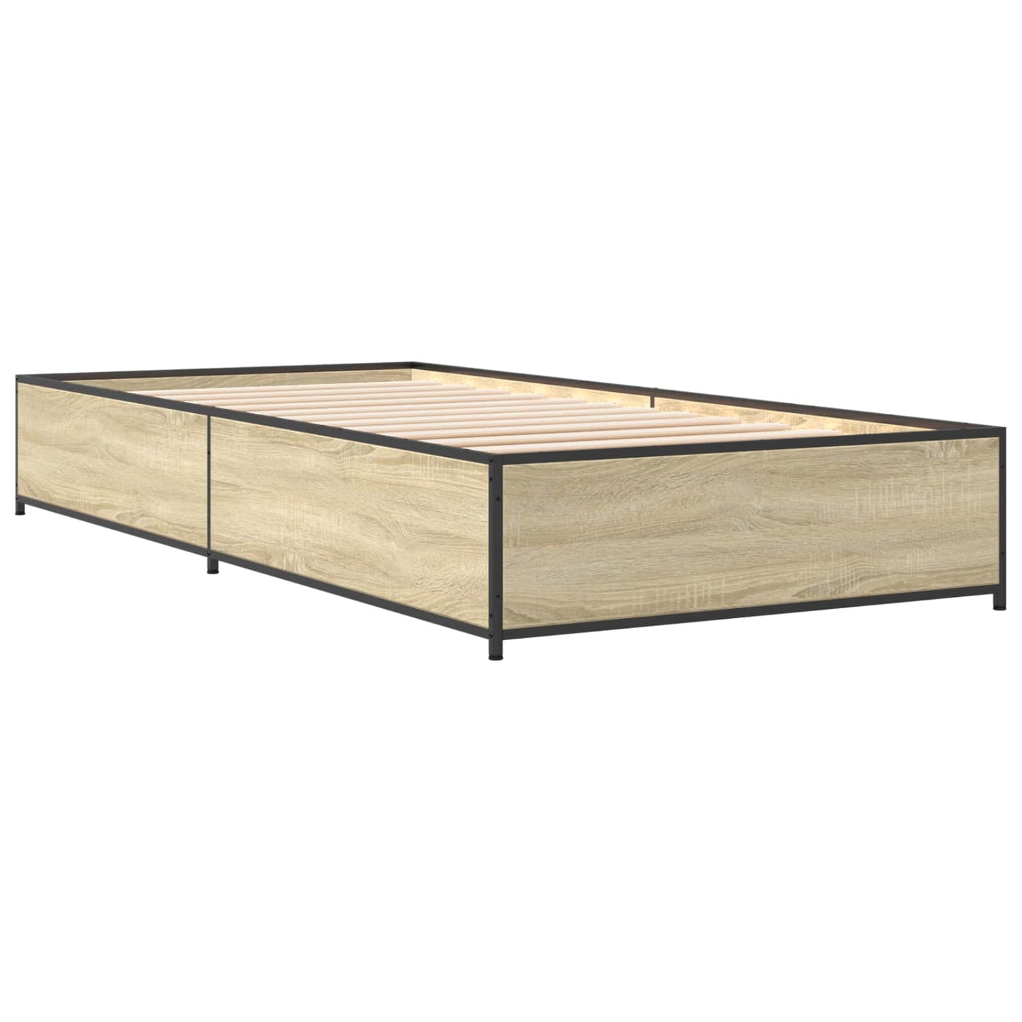 Bedframe Sonoma Eiken 80 x 200 cm Bewerkt hout